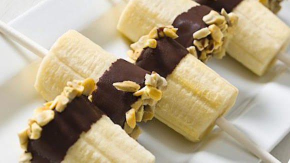 банан с шоколадом