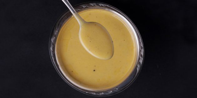 диетические соусы: йогуртовая заправка с горчицей