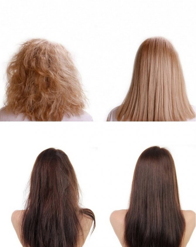 Эффект от кератинового выпрямления волос