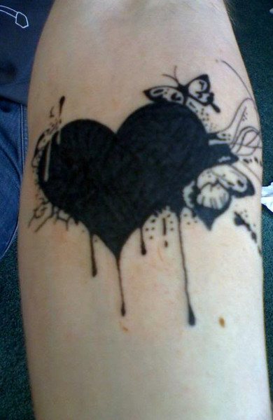 эскиз татуировка сердце