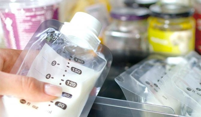 грудное молоко в холодильнике
