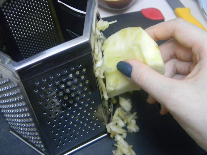 измельчение картофеля на терке
