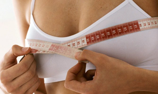 Измерить грудную клетку у женщины