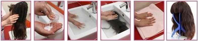 Как мыть парик