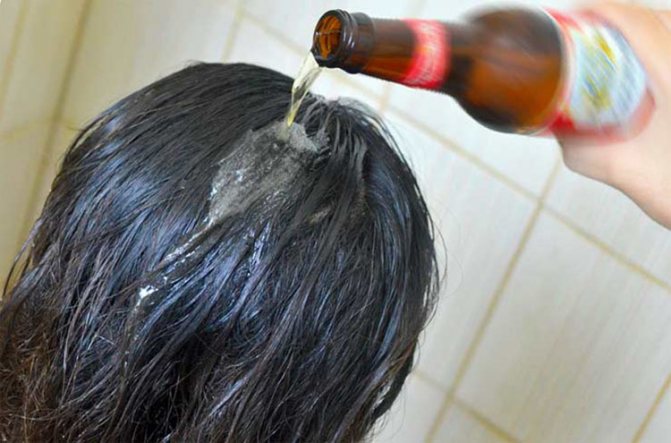 как мыть волосы пивом