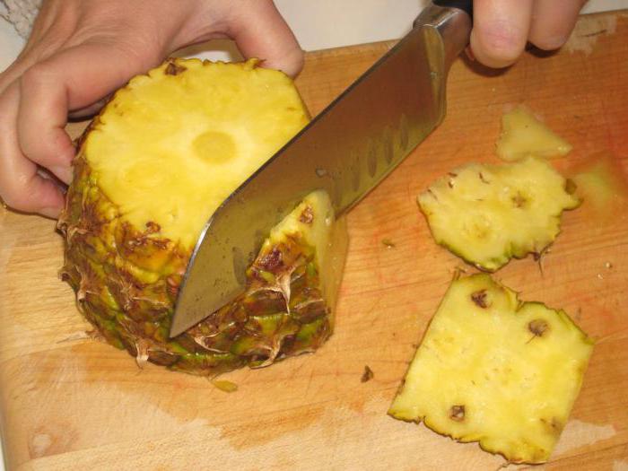 как нарезать красиво ананас