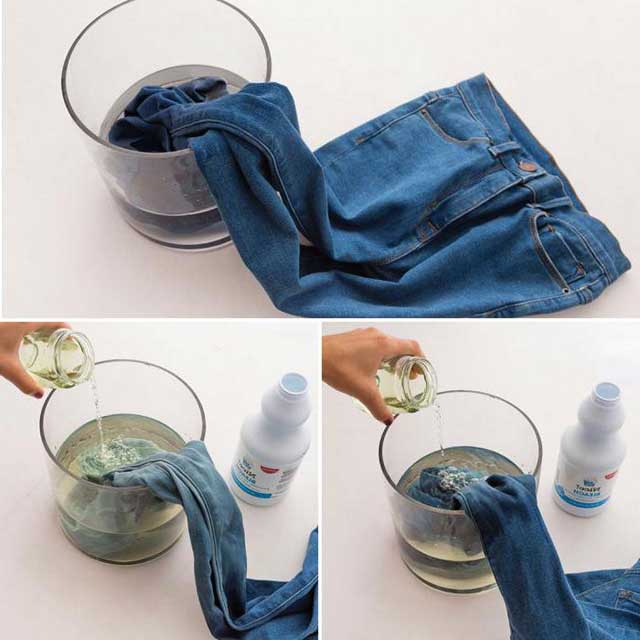 Как отбелить джинсы белизной: в домашних условиях, без кипячения, как сделать рисунок
