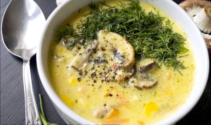 Как приготовить сырный суп из плавленного сырка доводим его до кипения