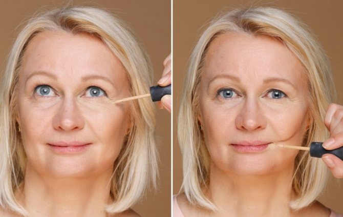 Как сделать омолаживающий макияж кому за 40 в домашних условиях: фото и видео