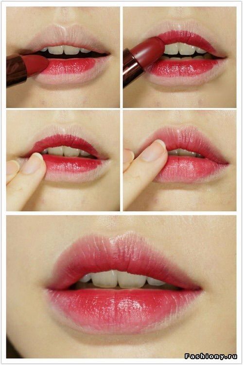Как сделать размытые губы