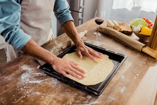 как сделать тесто для пиццы дрожжей
