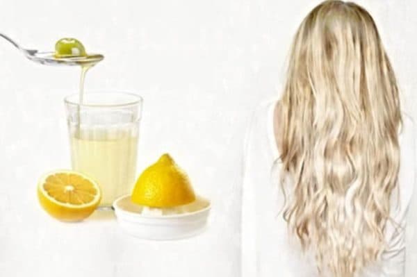 Кефирная маска для волос с лимонным соком и оливковым маслом
