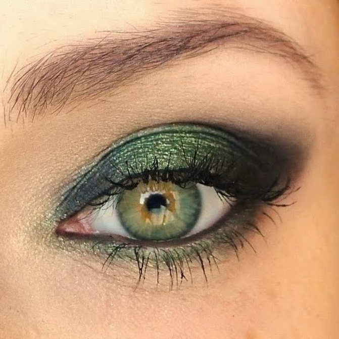 Make up в зеленых тонах
