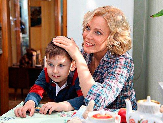Мария Куликова с сыном