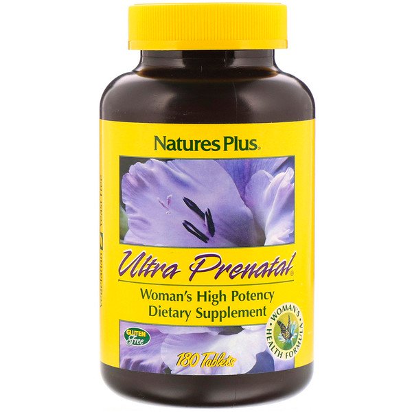 Nature's Plus, Пищевая добавка «Ультра пренатал», 180 таблеток