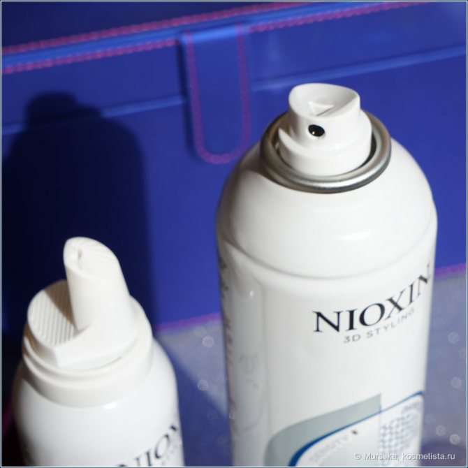 Nioxin: пенка и лак для подвижной укладки и объёма волос