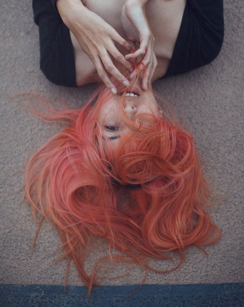 Оранжевые волосы: цвет и краска