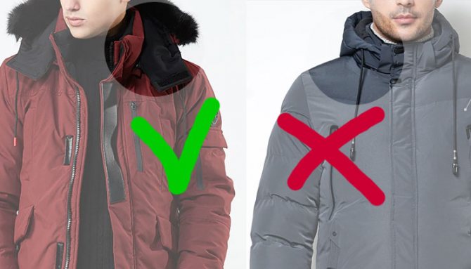 Правильный капюшон куртки должен иметь свои застежки, утягиваться и закрывать низ лица от ветра.