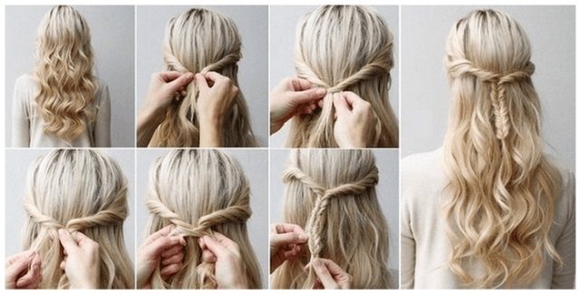 Прически для девочки с кудрями на длинные волосы, с косой, диадемой, короной, жгутиками. Как сделать пошагово с фото. Видео-уроки