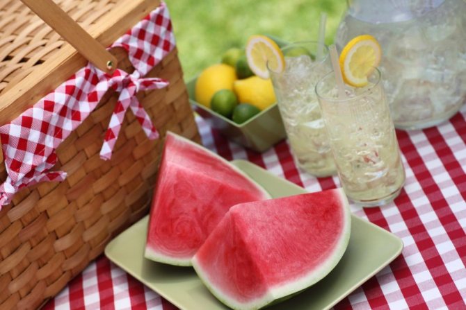 продукты на свежем воздухе летом
