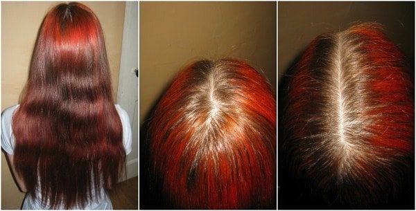 Рыжая хна на волосах