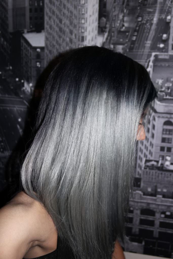 Серый цвет волос