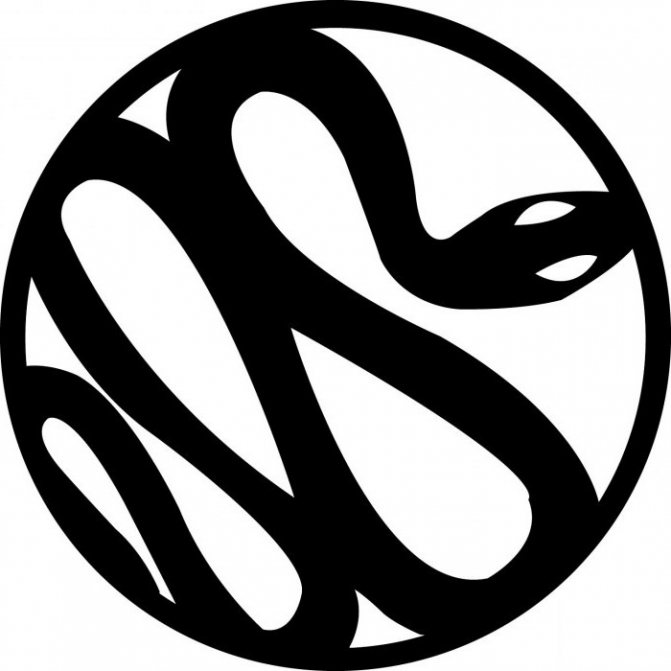 символ змея чашей