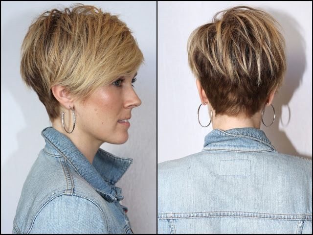 Стрижка Пикси на короткие и средние волосы для женщин. Фото, вид спереди и сзади, схема как стричь, кому подходит