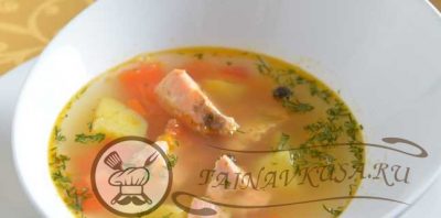 суп из горбуши замороженной