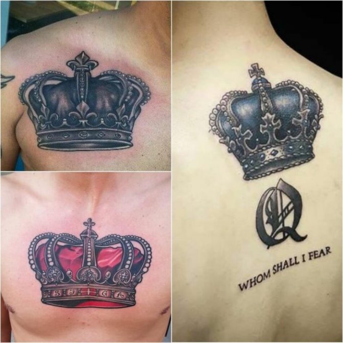 тату корона - мужские тату корона - тату корона для мужчин - татуировка корона эскиз мужские