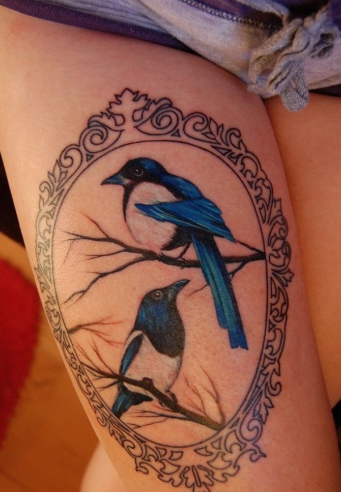 Татуировка с воронами