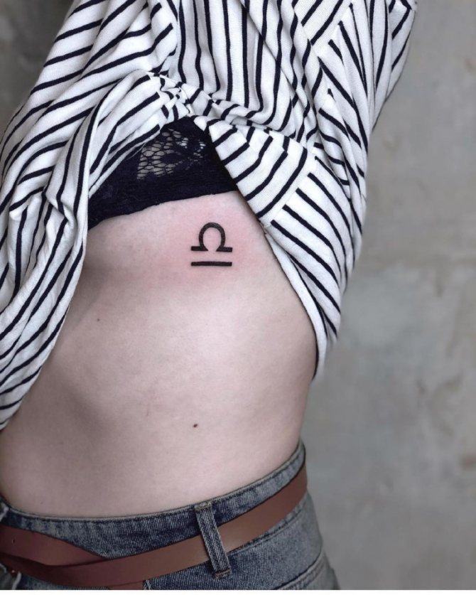 Татуировка знак зодиака