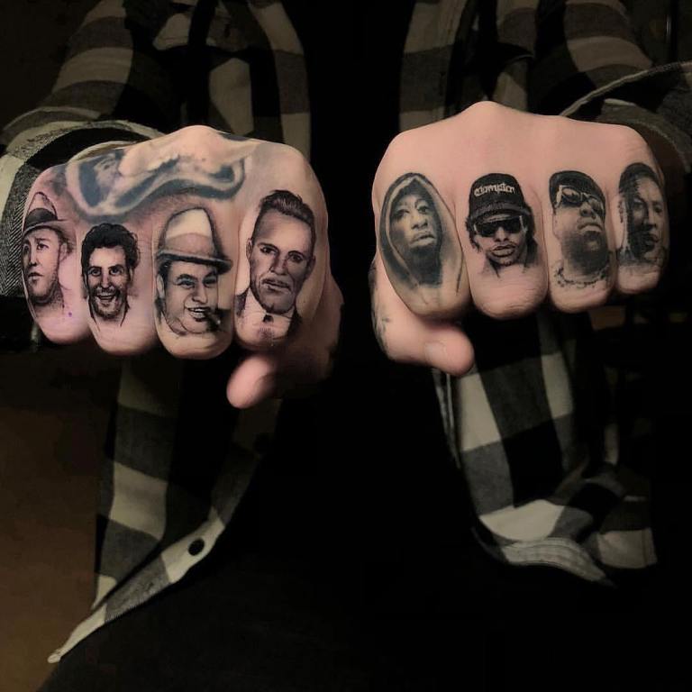 татуировки на пальцы