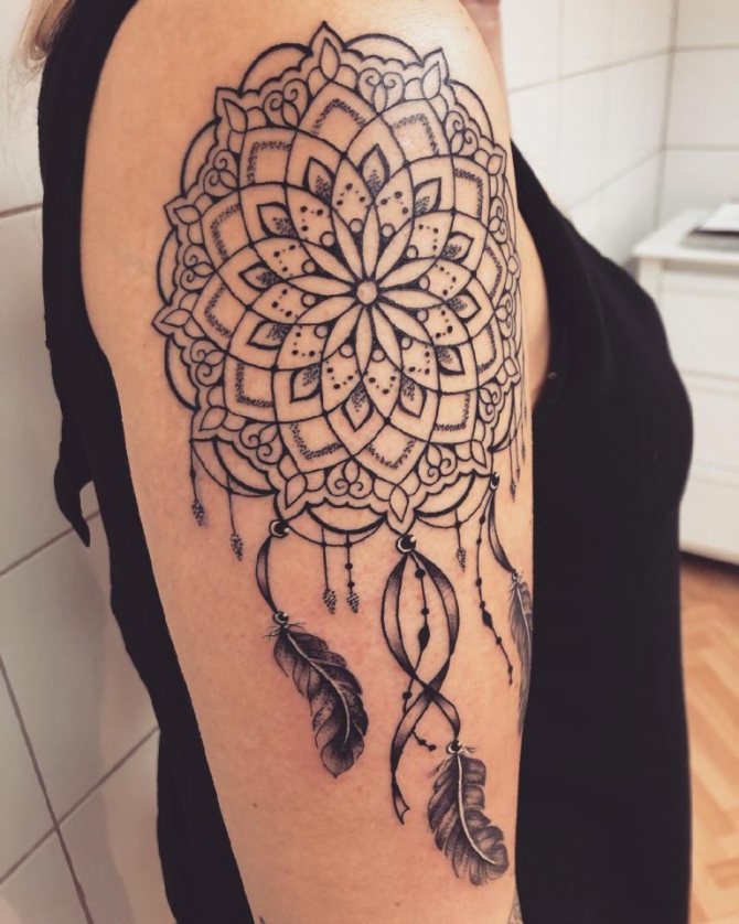татуировки на плече женские