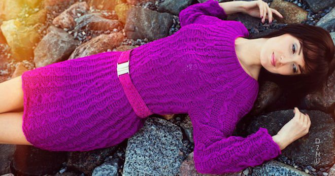 Удлиненный свитер − как и с чем носить длинный свитер?