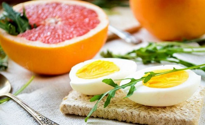варианты яично-грейпфрутовой диеты