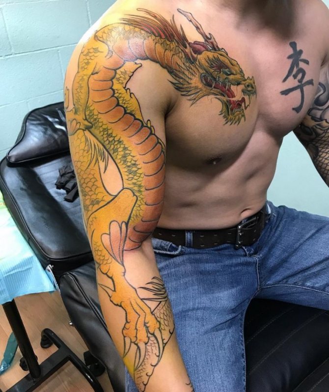 значение татуировки дракон